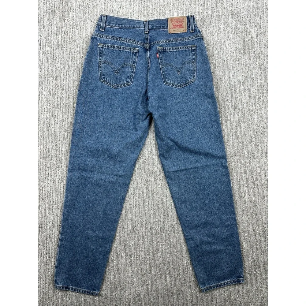 Vintage Levis 550 Jeans Womens 12 L (30x32) Relaxed Fit Tapered Leg Medium Wash